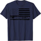 Funny Farrier Gift Cool Farrier Tools American Flag T-Shirt - T-Shirt | Navy