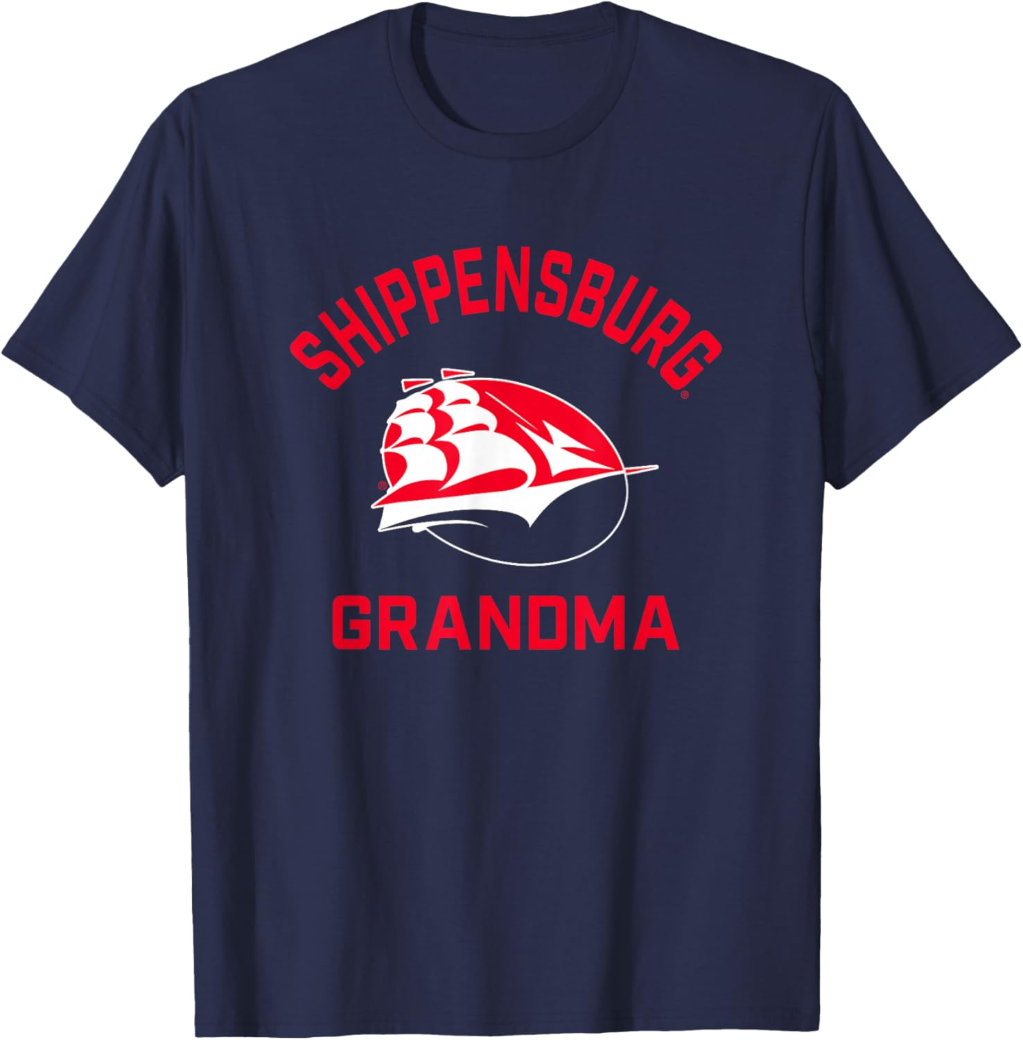 Shippensburg University Raiders Arched Grandma T-Shirt - T-Shirt | Navy