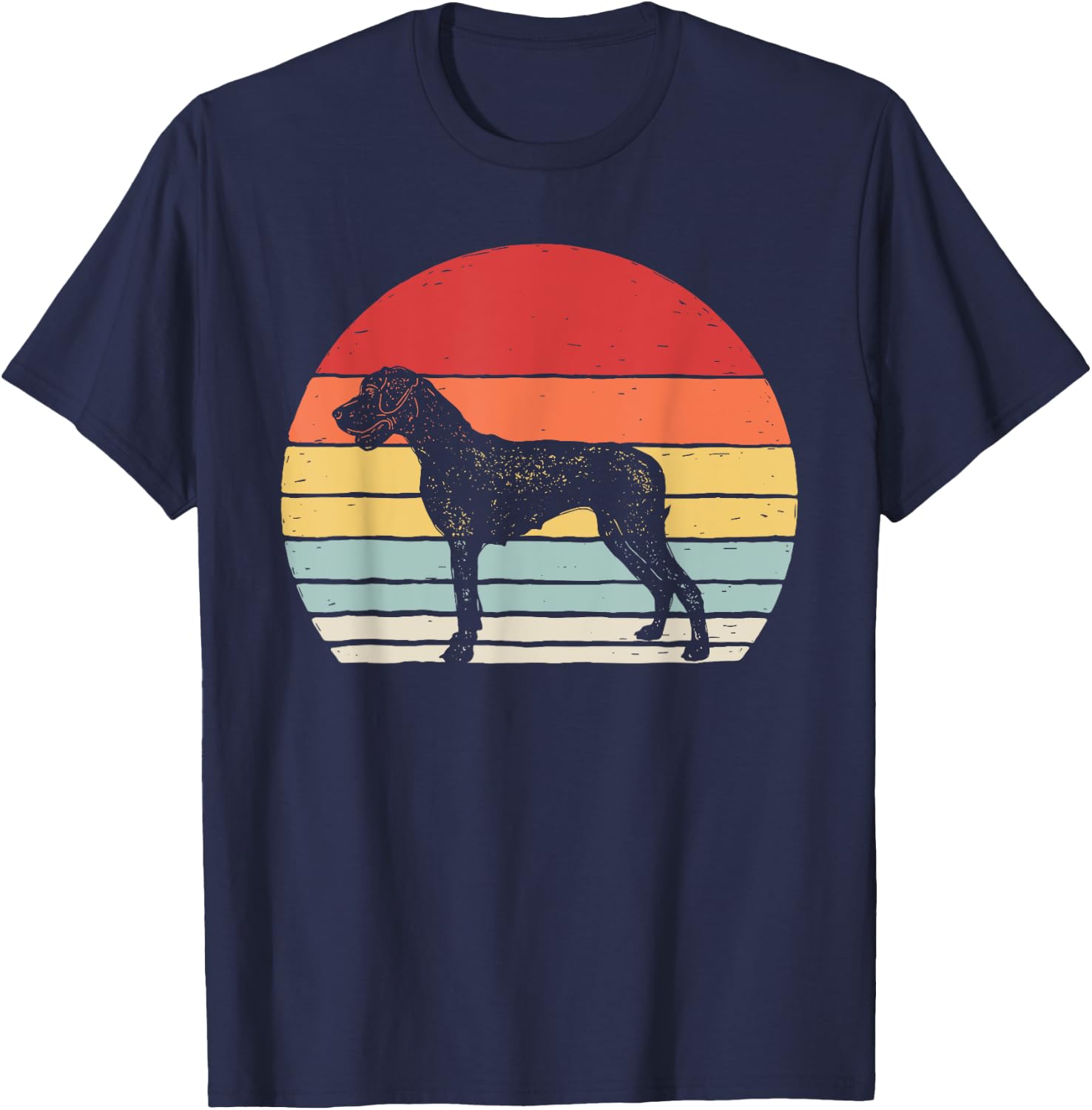 Vintage Retro Great Dane T-Shirt - T-Shirt | Navy