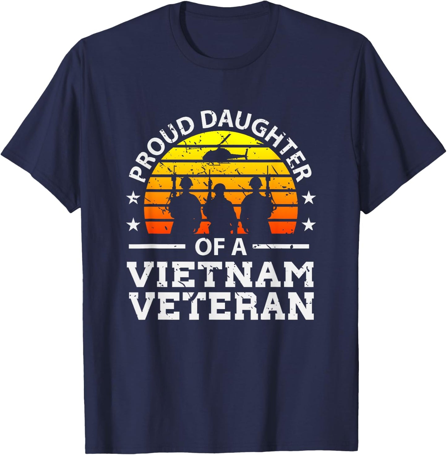 Proud Daughter of A Vietnam Veteran T-Shirt - T-Shirt | Navy