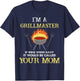 I'm A Grillmaster If BBQ Were Easy Funny BBQ Lover T-Shirt - T-Shirt | Navy