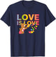 Care Bears Love is Love Hearts Cheer Bear Retro Cartoon T-Shirt - T-Shirt | Navy
