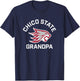 Chico State Wildcats Arched Grandpa T-Shirt - T-Shirt | Navy