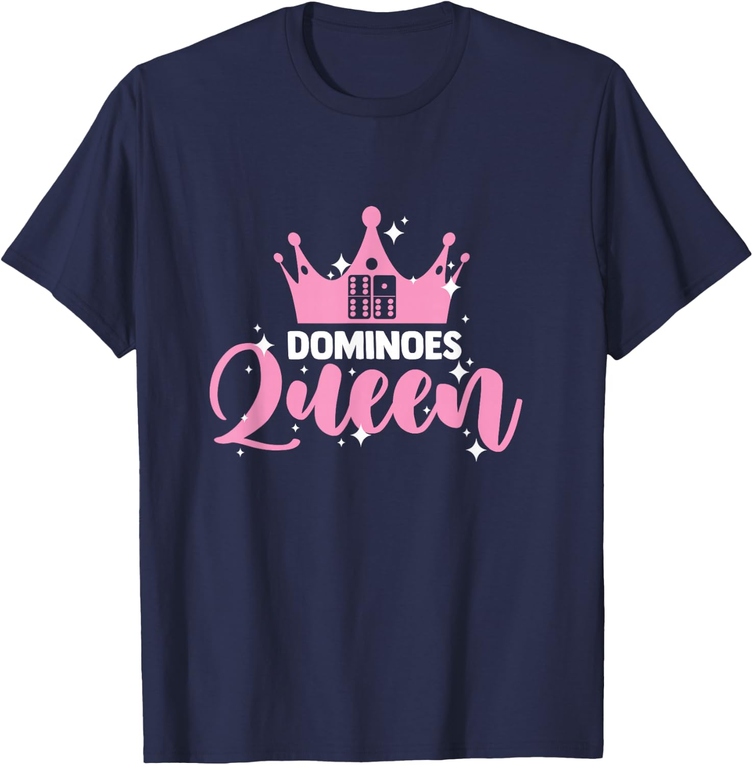 Dominoes Queen for an Domino Player T-Shirt - T-Shirt | Navy