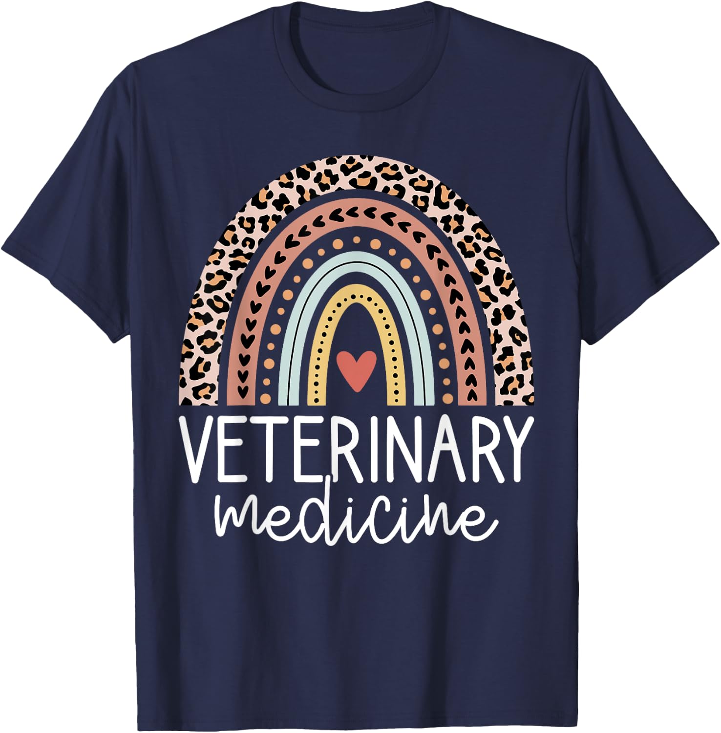 Funny Veterinary Medicine Vet Med Veterinarian Appreciation T-Shirt - T-Shirt | Navy