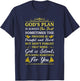 God's Plan Is Always The Best Bible Faith Religious Quote T-Shirt - T-Shirt | Navy