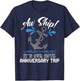 25 Years Wedding Anniversary Couples Cruise Trip Matching T-Shirt - T-Shirt | Navy