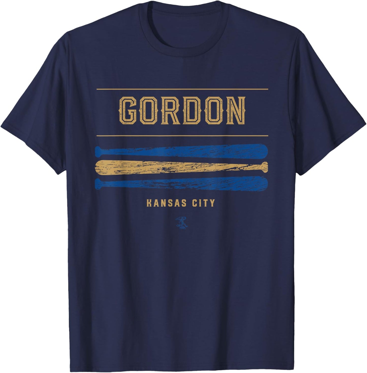 Alex Gordon Vintage Baseball Bat Gameday T-Shirt - T-Shirt | Navy