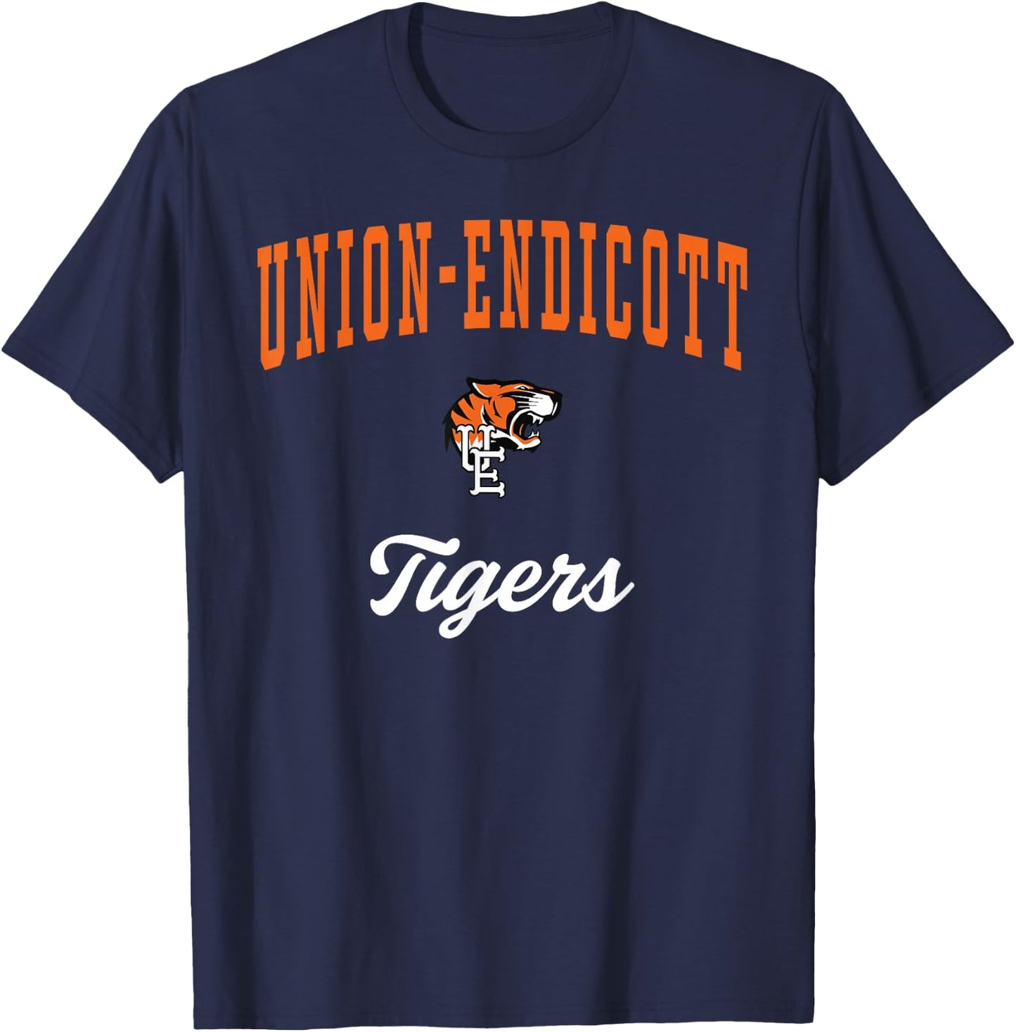 Union-Endicott High School Tigers T-Shirt - T-Shirt | Navy