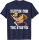 Turkey Trot Huffin For The Stuffin Funny Thanksgiving Runner T-Shirt - T-Shirt | Navy
