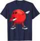 Funny Dab Bowling Ball Bowler Bowling Player Kids Boys Men T-Shirt - T-Shirt | Navy