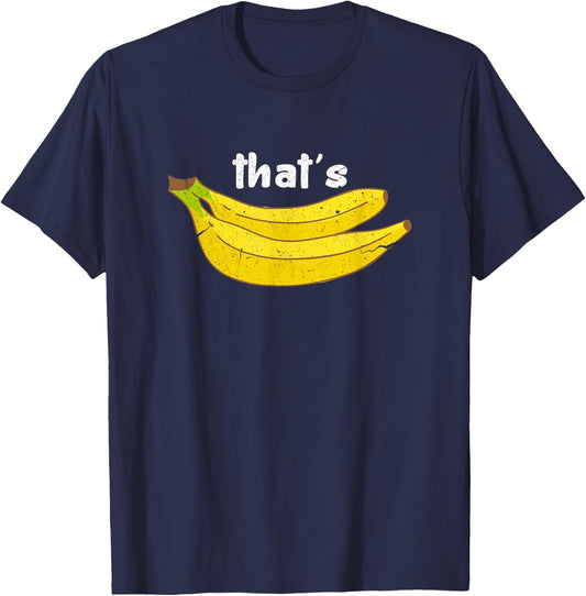 That's Bananas Funny Fruit Food Pun Foodie Monkey Lover T-Shirt - T-Shirt | Navy