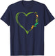 Reptile Heart Lizard T-Shirt - T-Shirt | Navy