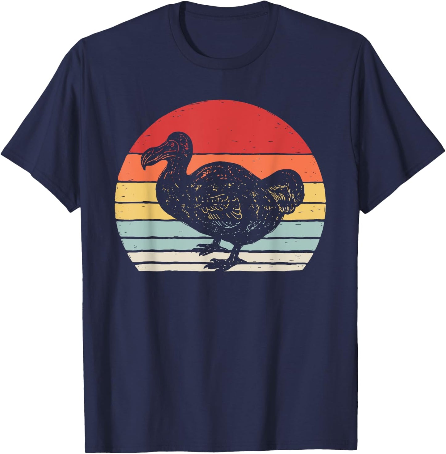 Vintage Retro Dodo Bird T-Shirt - T-Shirt | Navy