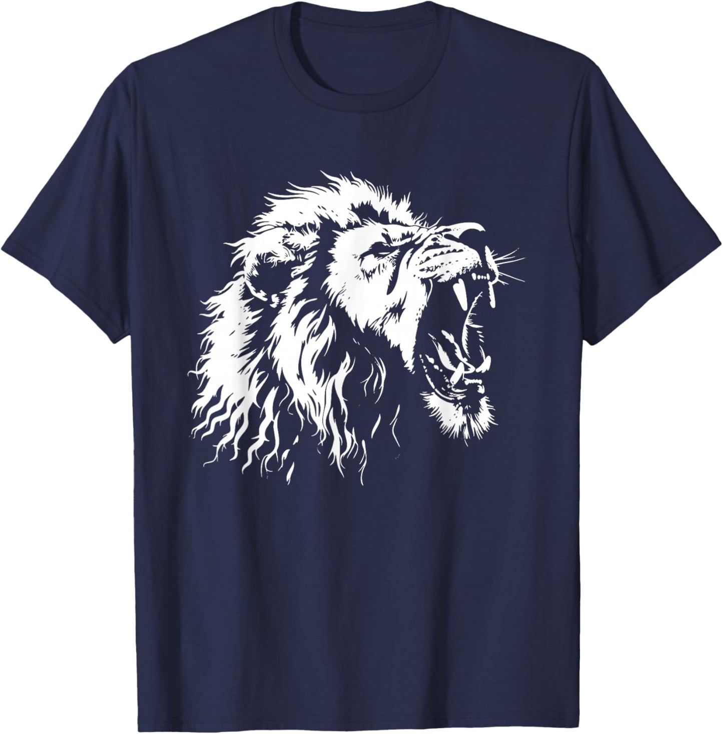 Lion Graphic T-Shirt - T-Shirt | Navy