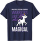 Multiple System Atrophy Unicorn Neurodegenerative Disorder T-Shirt - T-Shirt | Navy