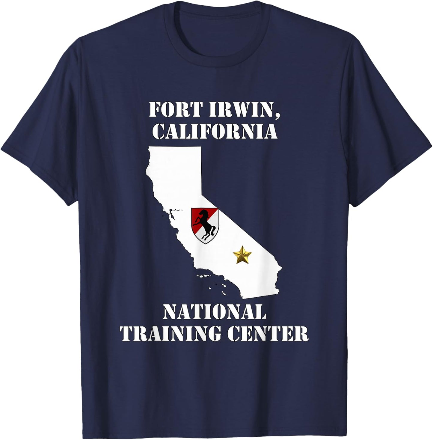 Fort Irwin Military Base - Army Post in California design T-Shirt - T-Shirt | Navy