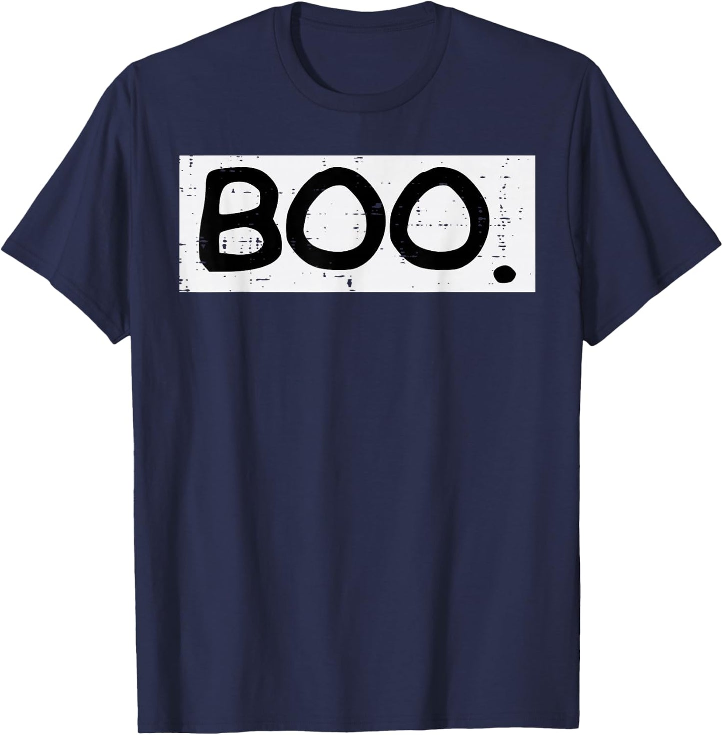 Boo Halloween Costume Lazy Women Men Kids Boys Girls Teens T-Shirt - T-Shirt | Navy