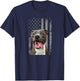 Pitbull Flag Pitbull Pit Bull Dog T-Shirt - T-Shirt | Navy