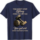 You don't stop lifting when you get old T-Shirt - T-Shirt | Navy