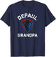 DePaul University Blue Demons Arched Grandpa T-Shirt - T-Shirt | Navy