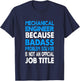 Mechanical Engineer Badass Problem Solver Funny Engineering T-Shirt - T-Shirt | Navy