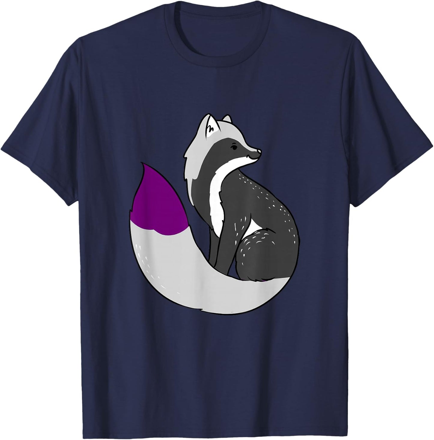 Demisexual Fox Demisexual Pride T-Shirt - T-Shirt | Navy