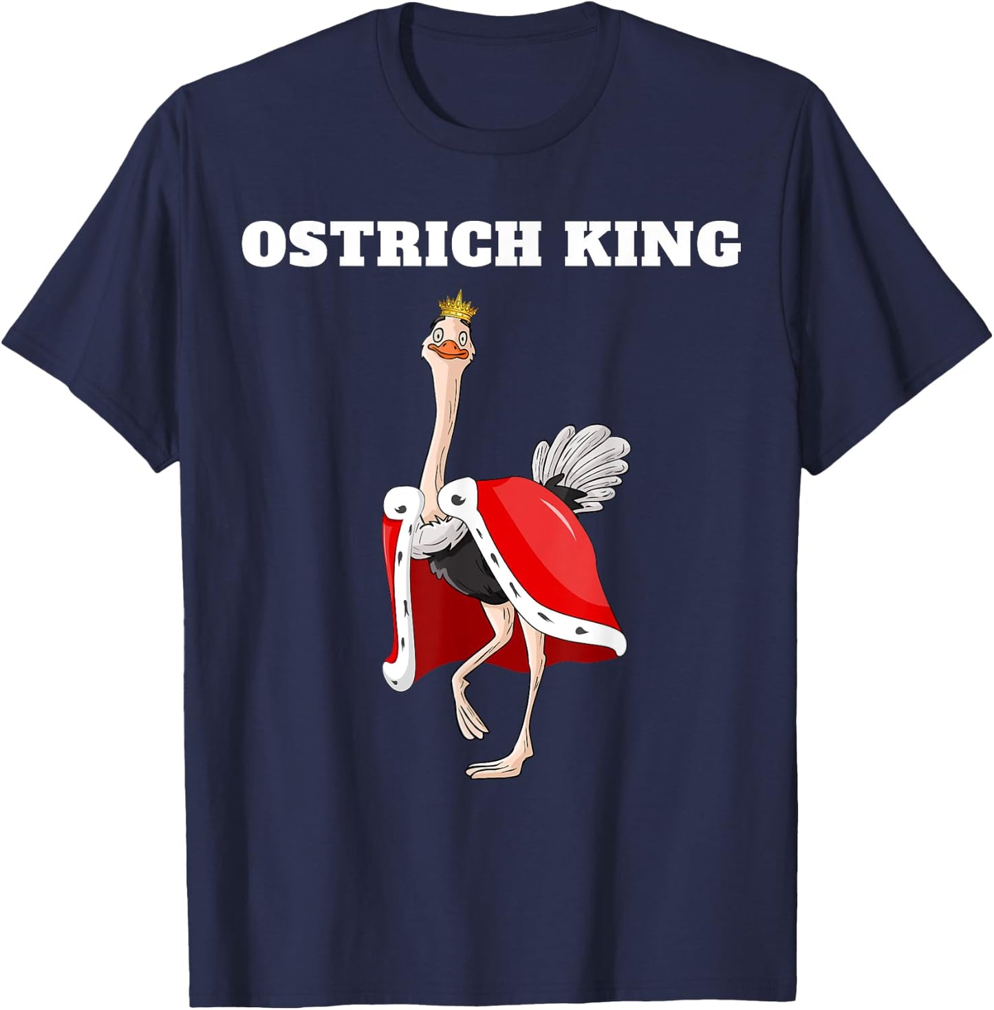 Ostrich King | Ostrich | Boys Ostrich T-Shirt - T-Shirt | Navy
