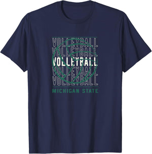 Volleyball Michigan State T-Shirt - T-Shirt | Navy