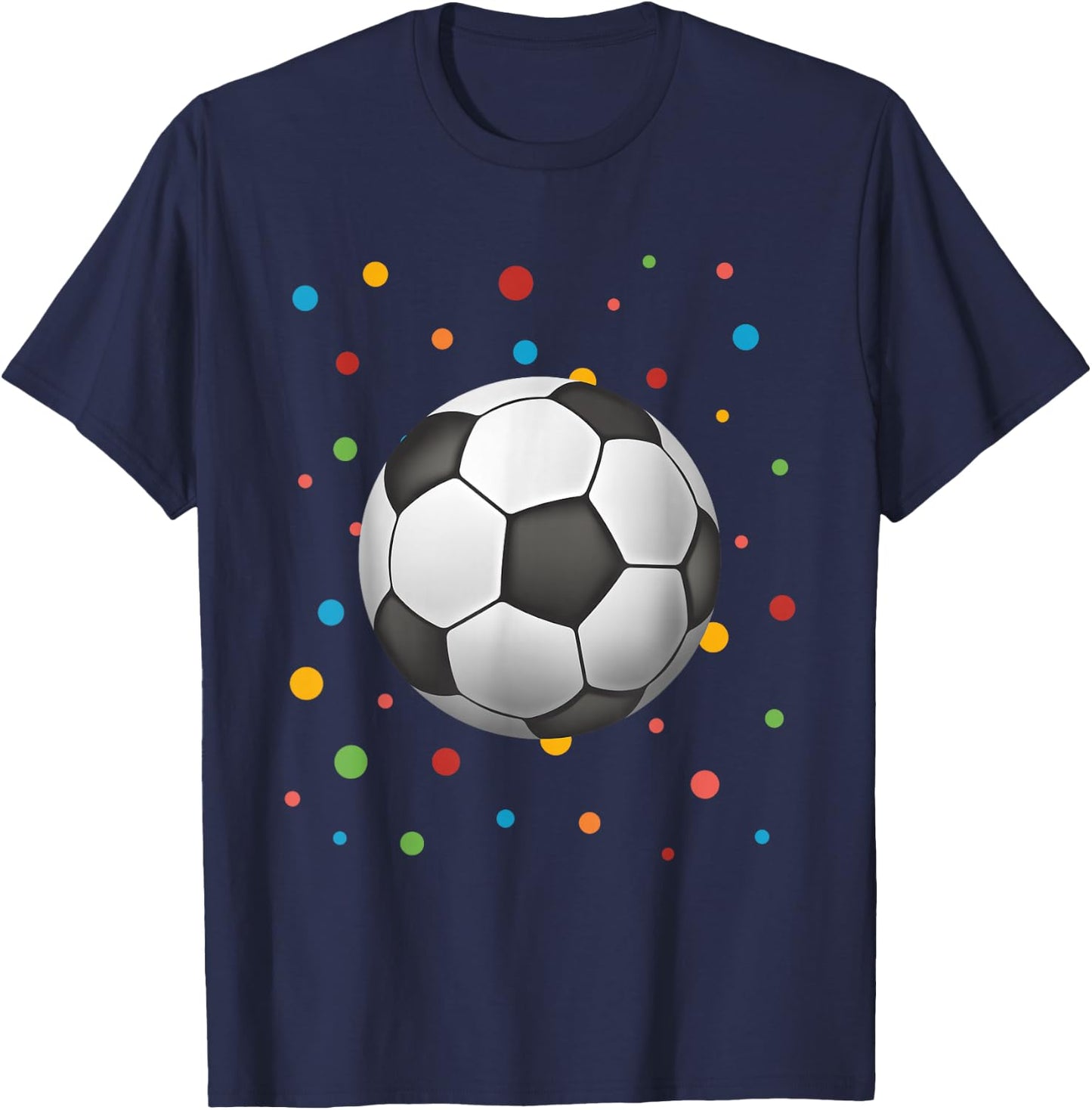 Dot Day Shirt Polka Dots Soccer Kids Boys Girls Youths T-Shirt - T-Shirt | Navy