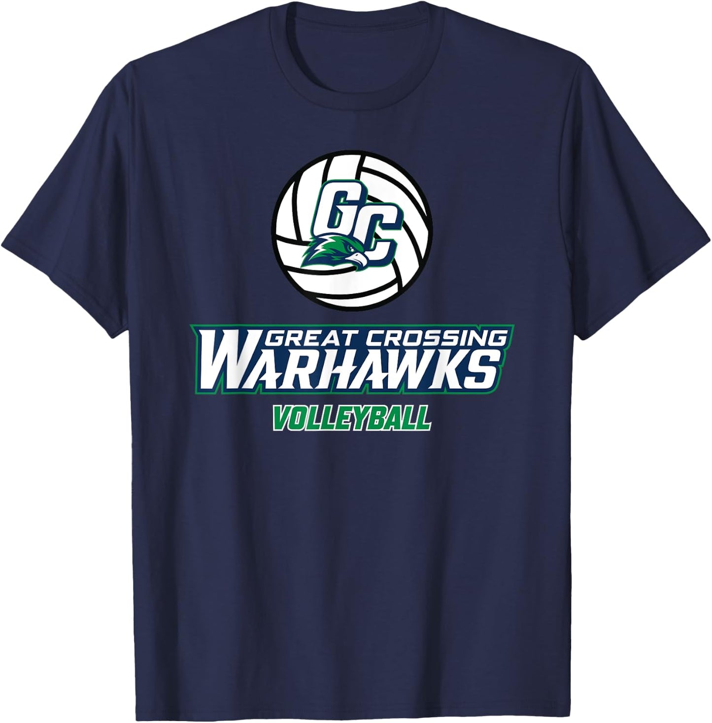 Great Crossing High School Warhawks Volleyball T-Shirt - T-Shirt | Navy