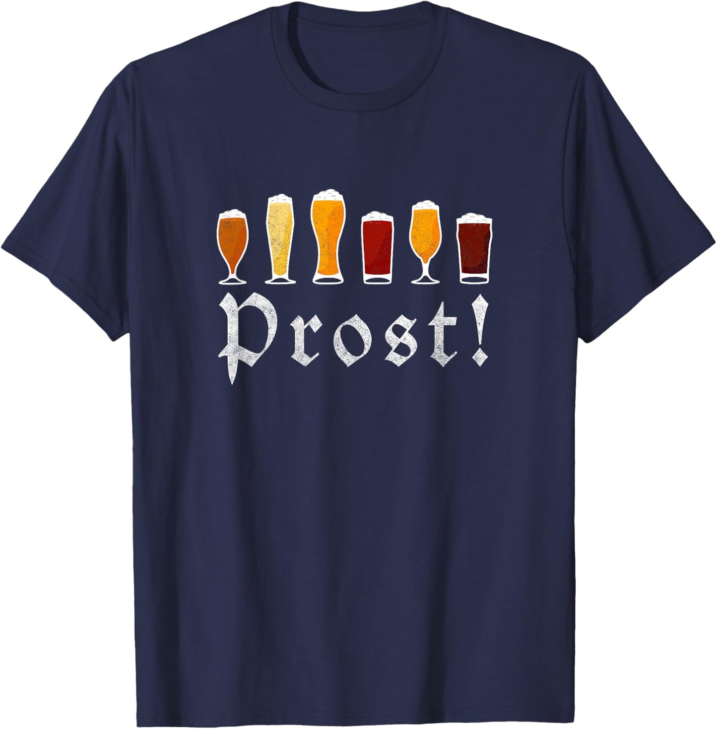 Oktoberfest Prost Celebrate Diversity Beer T-Shirt - T-Shirt | Navy