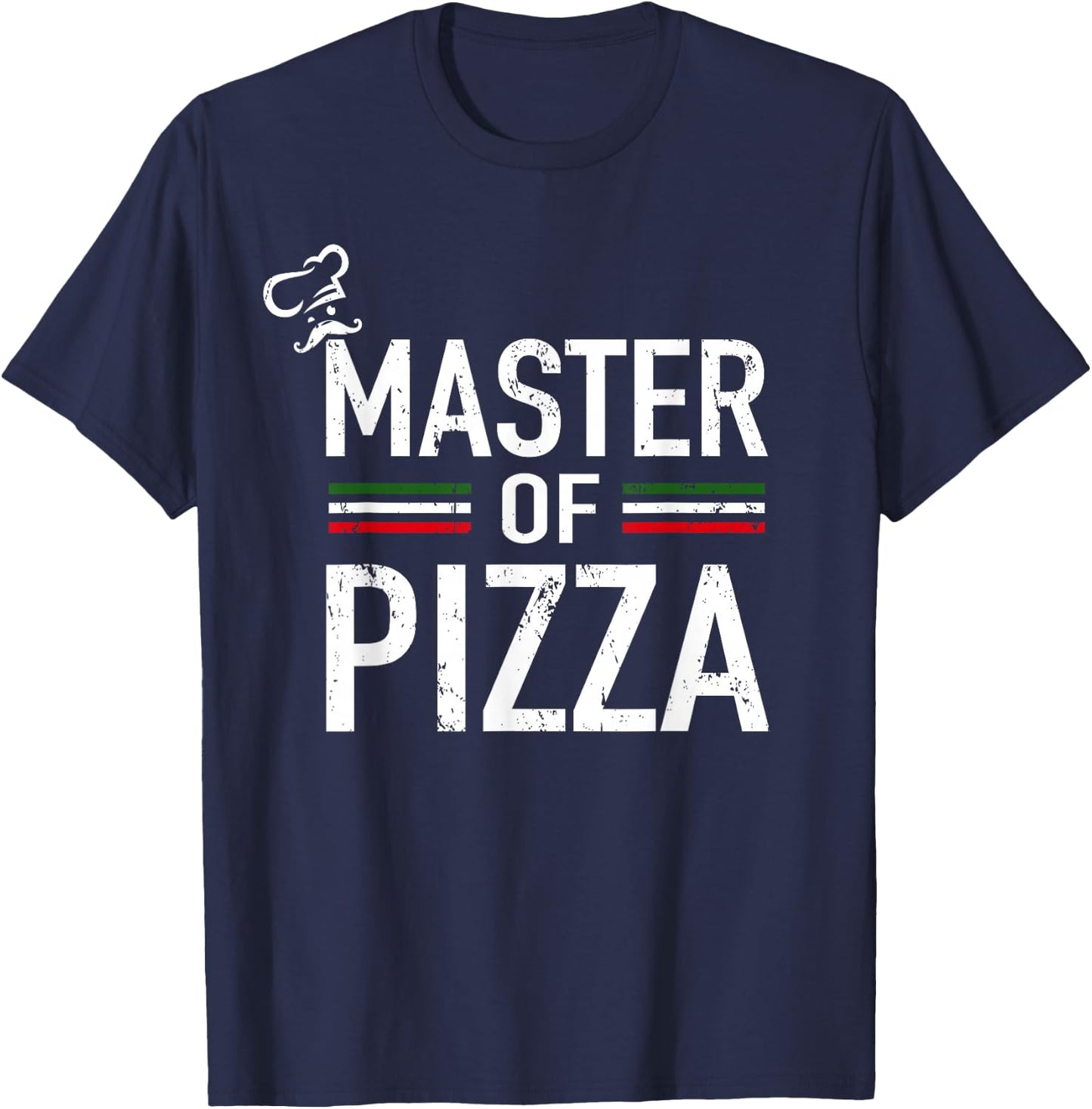 Master Of Pizza - Italy Pizza Master - Pizza Cooking Chef T-Shirt - T-Shirt | Navy