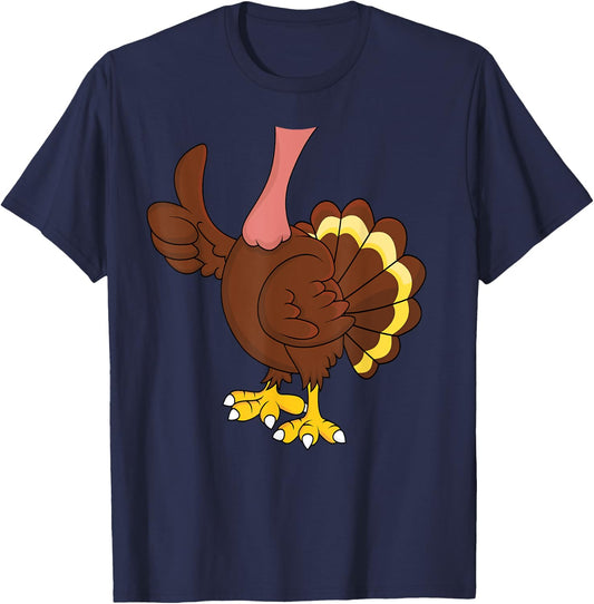 Turkey Adult Kids Men Women Turkey Costume Shirt T-Shirt - T-Shirt | Navy