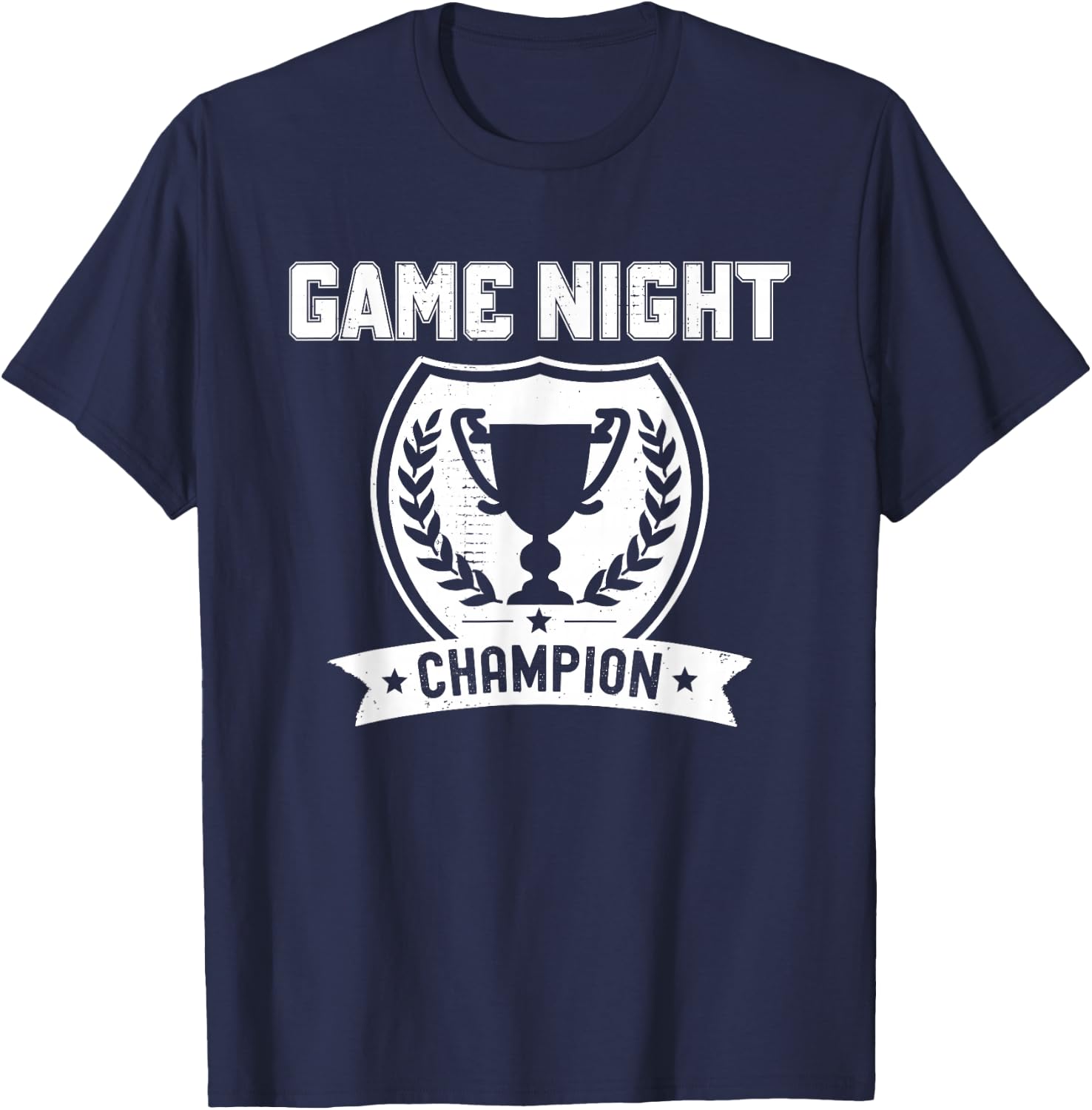 Game Night Champion Funny Gift The Winner T-Shirt - T-Shirt | Navy