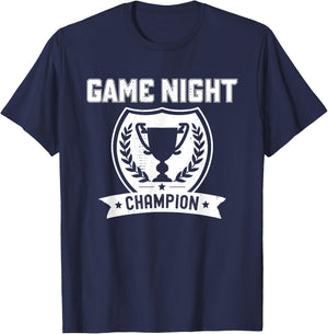 Game Night Champion Funny Gift The Winner T-Shirt - T-Shirt | Navy