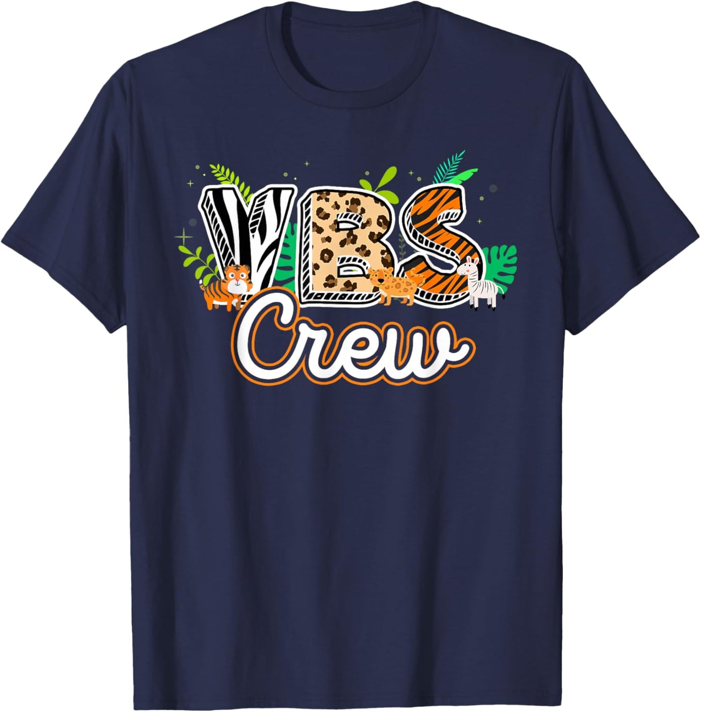 Vbs Crew Vbs 2024 Vacation Bible School Jungle Adventures T-Shirt - T-Shirt | Navy