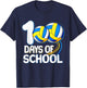 100 Days of School Volleyball Player 100th Day of School Kid T-Shirt - T-Shirt | Navy