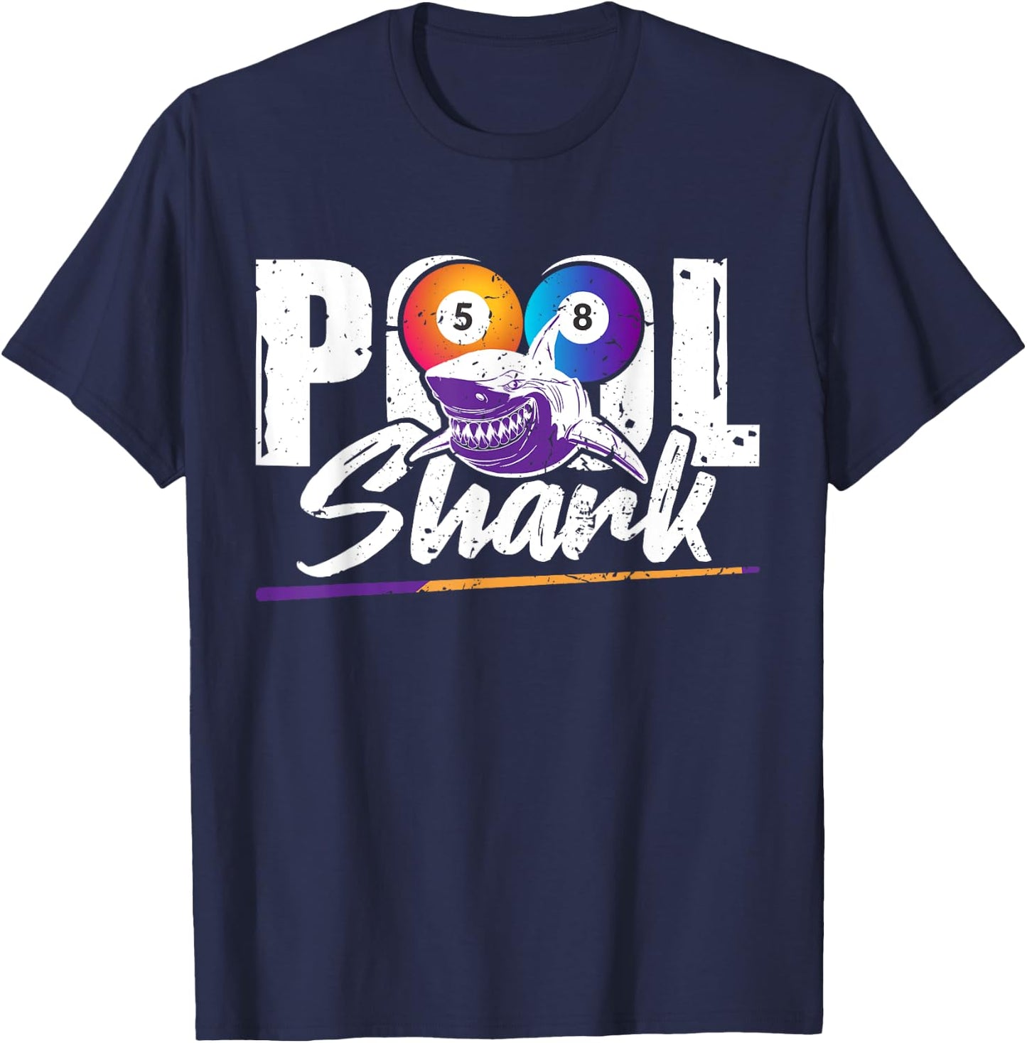 Pool shark – 8-ball pool Billiards T-Shirt - T-Shirt | Navy