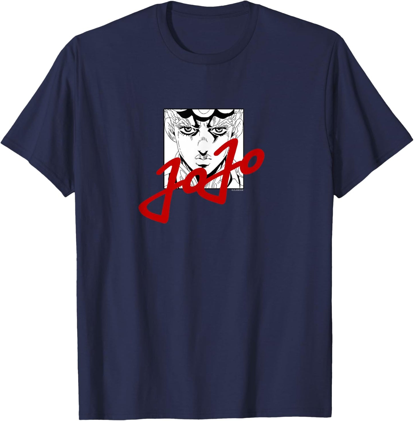 JoJo's Bizarre Adventure Giorno JoJo Script Anime T-Shirt - T-Shirt | Navy