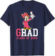 Disney Minnie Mouse 2024 Graduation Class of '24 Wheel Grad T-Shirt - T-Shirt | Navy