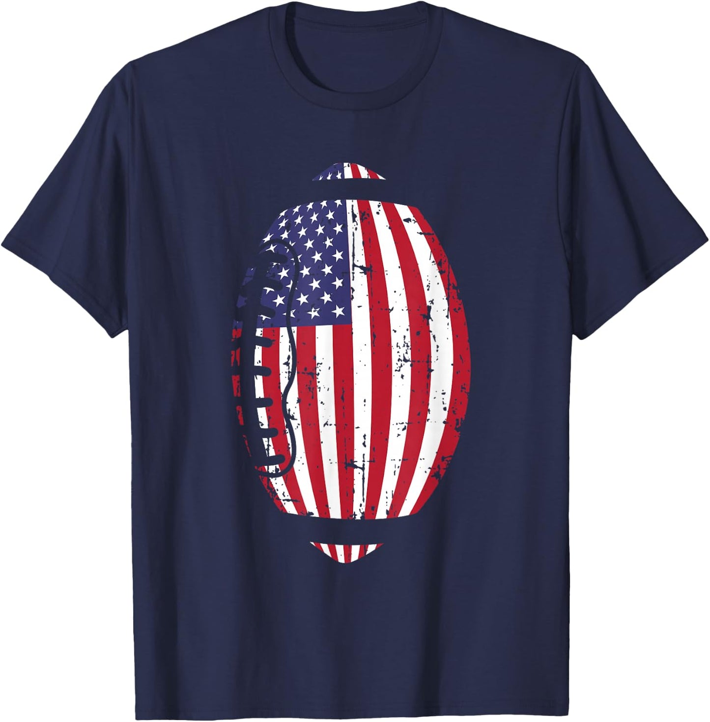 USA Flag Football T-Shirt - T-Shirt | Navy