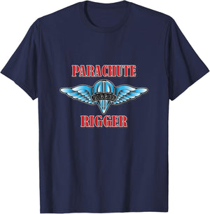 Parachute Rigger (Front Design) T-Shirt - T-Shirt | Navy
