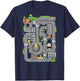 Play Cars On Dad's Back Shirt Funny Kids and Fathers Play T-Shirt - T-Shirt | Navy