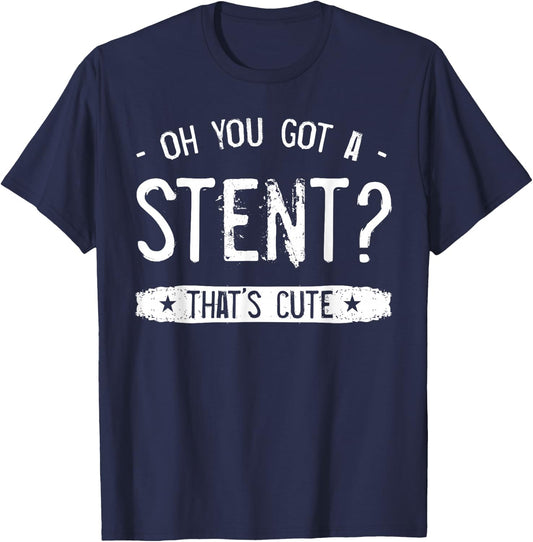Heart Surgery Stent Transplant Survivor Orthotopic Cardiac T-Shirt - T-Shirt | Navy