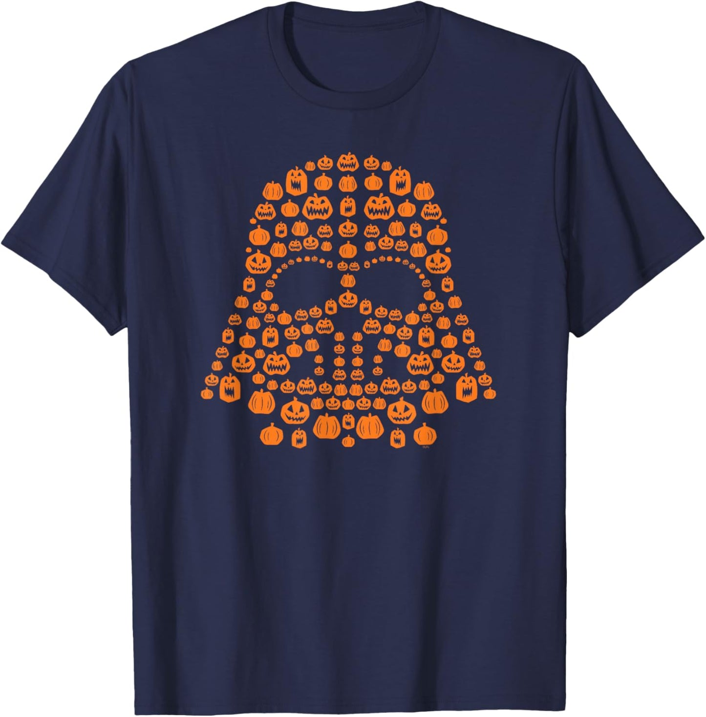 Star Wars Halloween Darth Vader Jack-o’-Lantern Pumpkins T-Shirt - T-Shirt | Navy