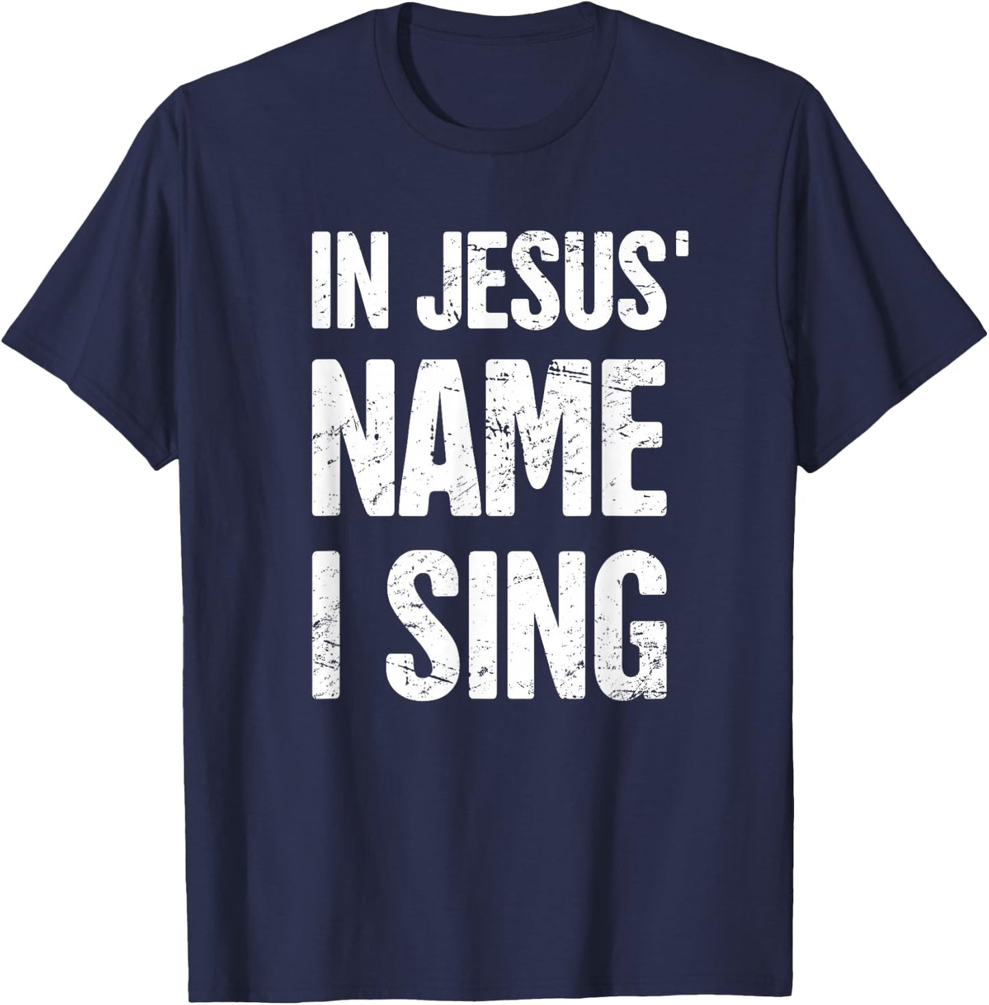 Christian Band Vocalist / Church Choir T-Shirt - T-Shirt | Navy