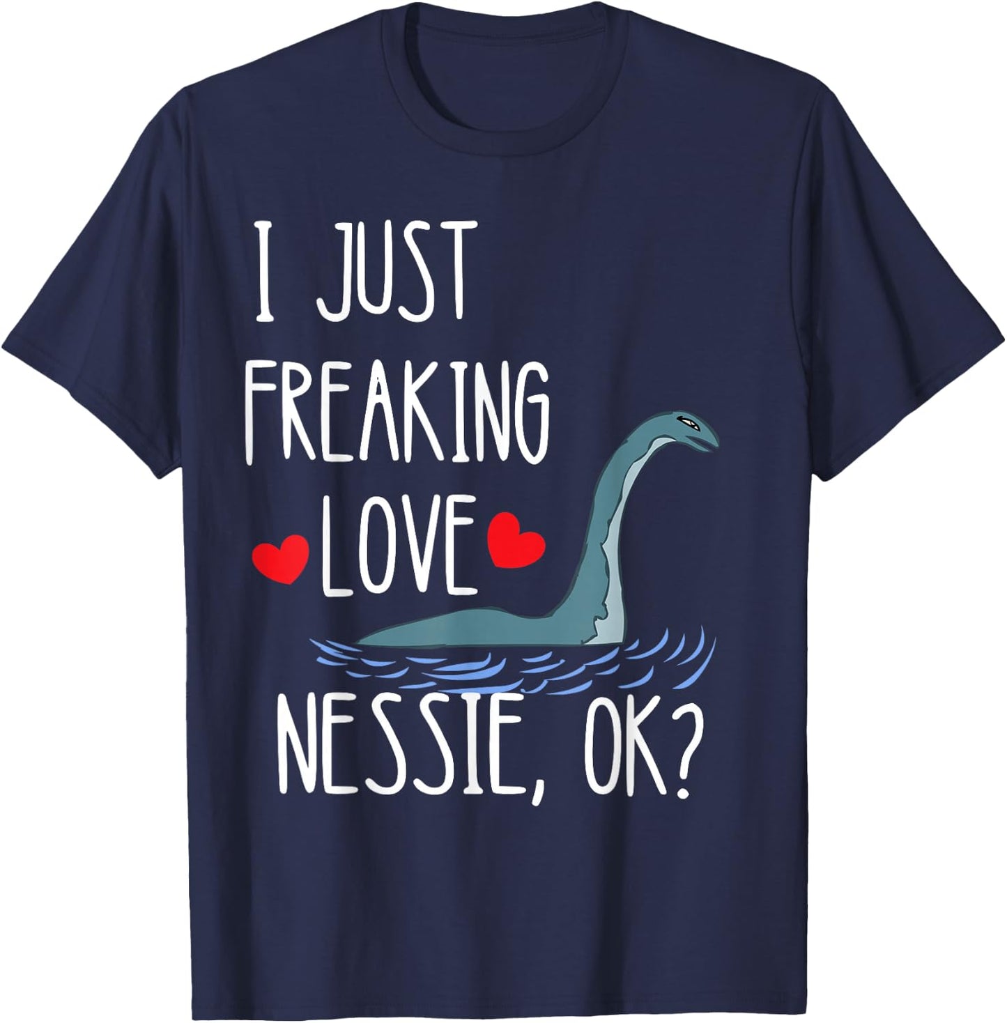 Loch Ness Monster Nessie Scotland Irish Fabulous Creatures T-Shirt - T-Shirt | Navy