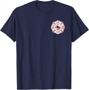 Proud Firefighter Fireman Fire Rescuer Firefighters T-Shirt - T-Shirt | Navy