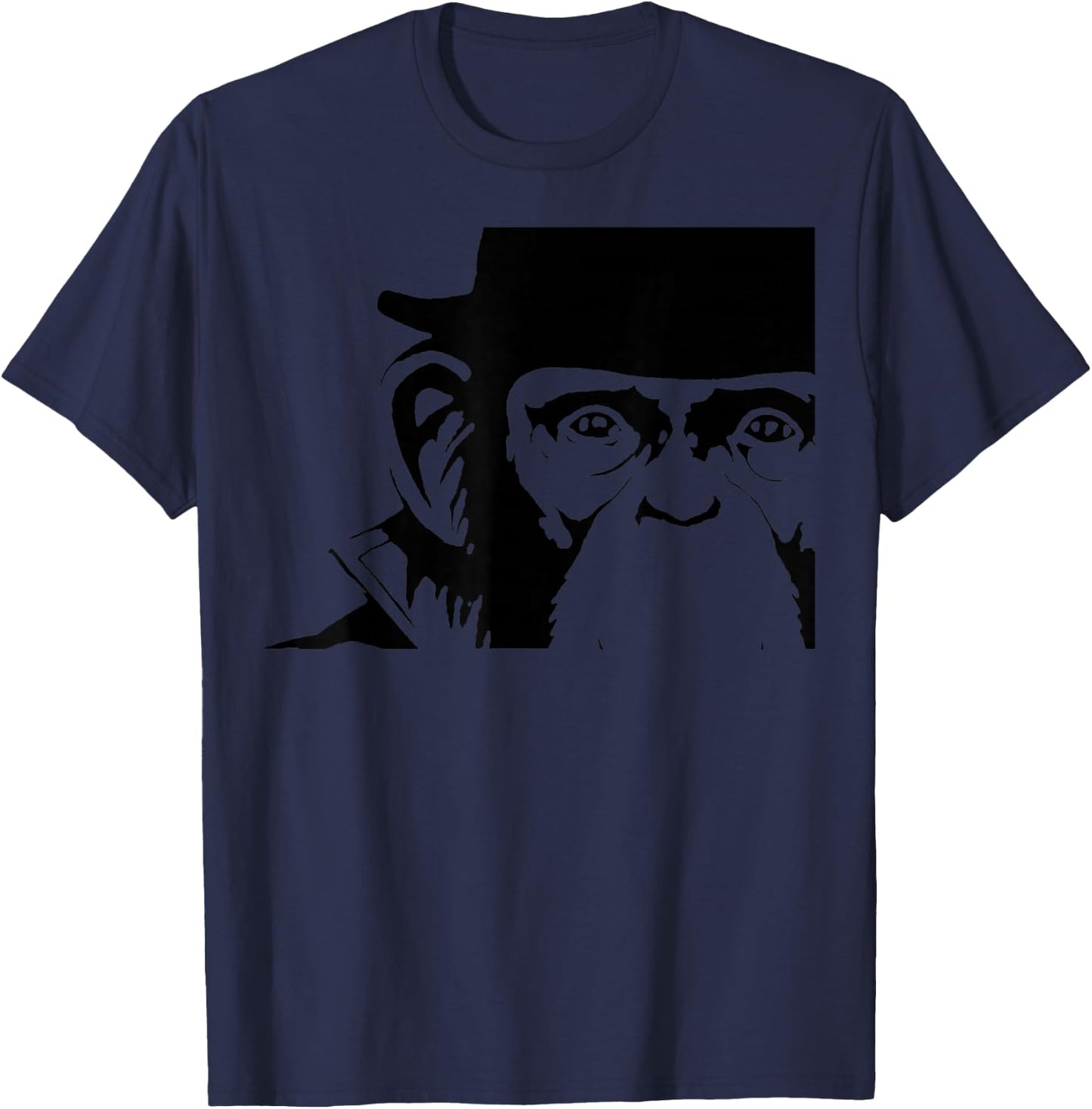 Lancelot Link Chimp Face T-Shirt - T-Shirt | Navy